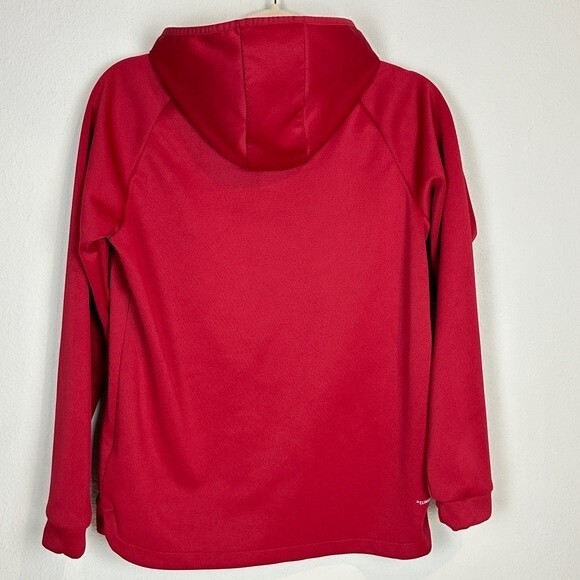Adidas Red Climawarm Logo Hoodie S - Picture 3 of 8